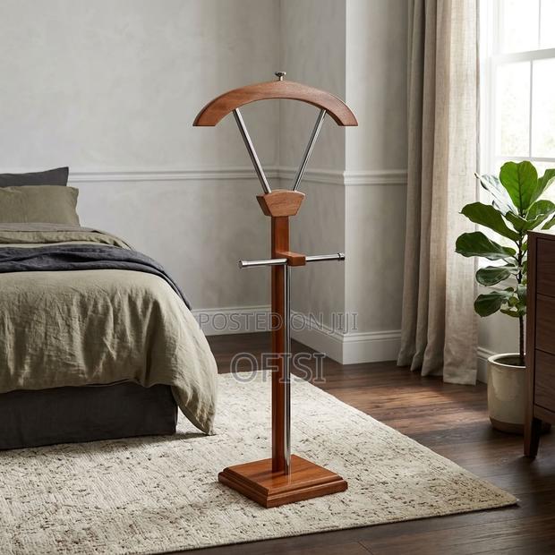 Coat Hanger; Mahogany Standing Coat Rack - thumbnail 9