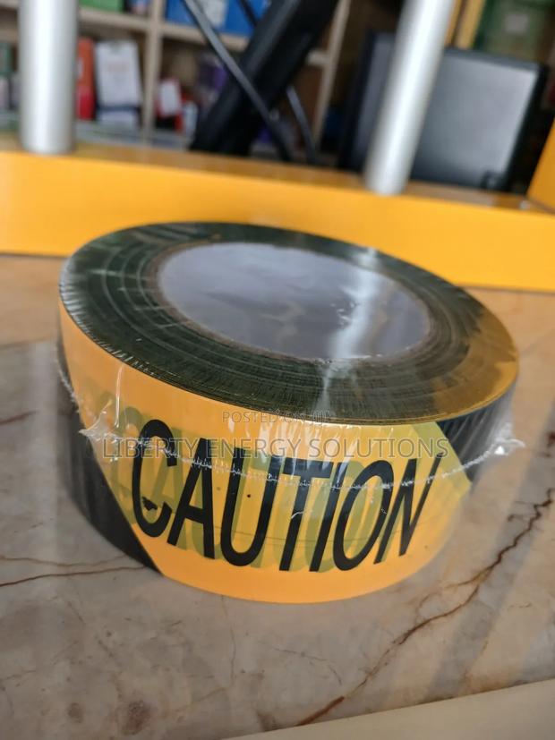 Black Yellow Warning Tape - main view