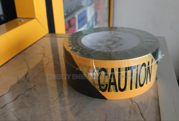 Black Yellow Warning Tape - thumbnail 2