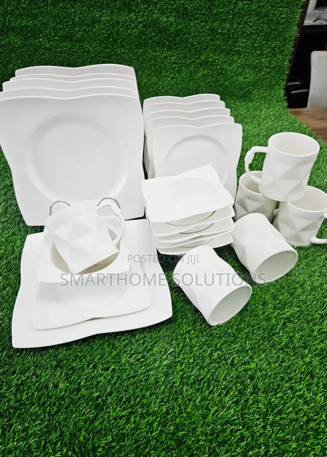 24pcs High Quality White Dinner Set