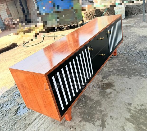 6 FTS Executive TV Stand With Wood Finish - main view