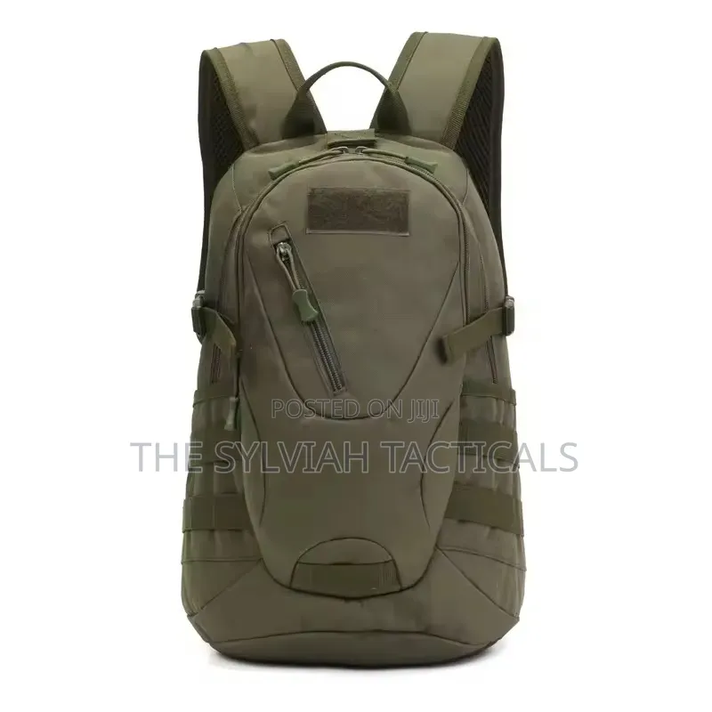 20L Backpacks Colours; Black, Green, Brown & Black Camo