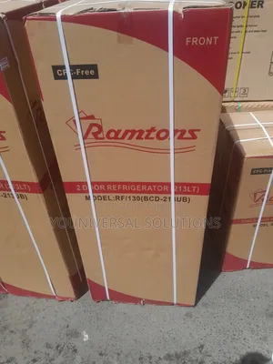 Ramtons 213litres Double Door Refrigerator With Handle