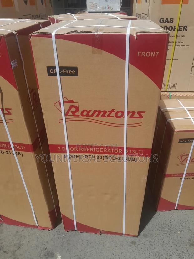 Ramtons 213litres Double Door Refrigerator With Handle - thumbnail 3