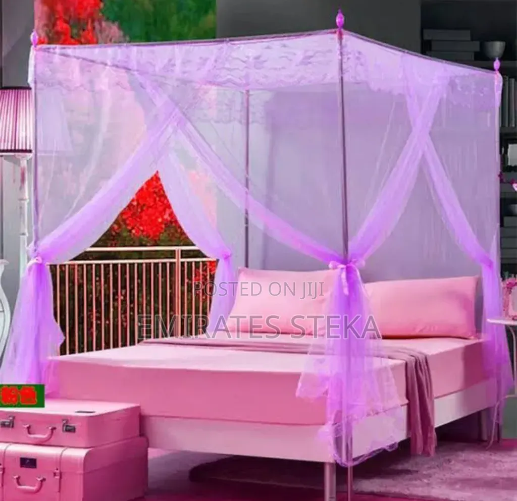 4 Stand Mosquito Net With Slinding Rails