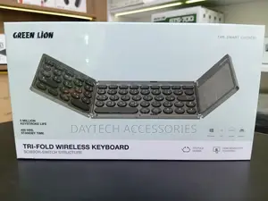 Green Lion Tri-Fold Wireless Keyboard With Built-in Touchpad.
