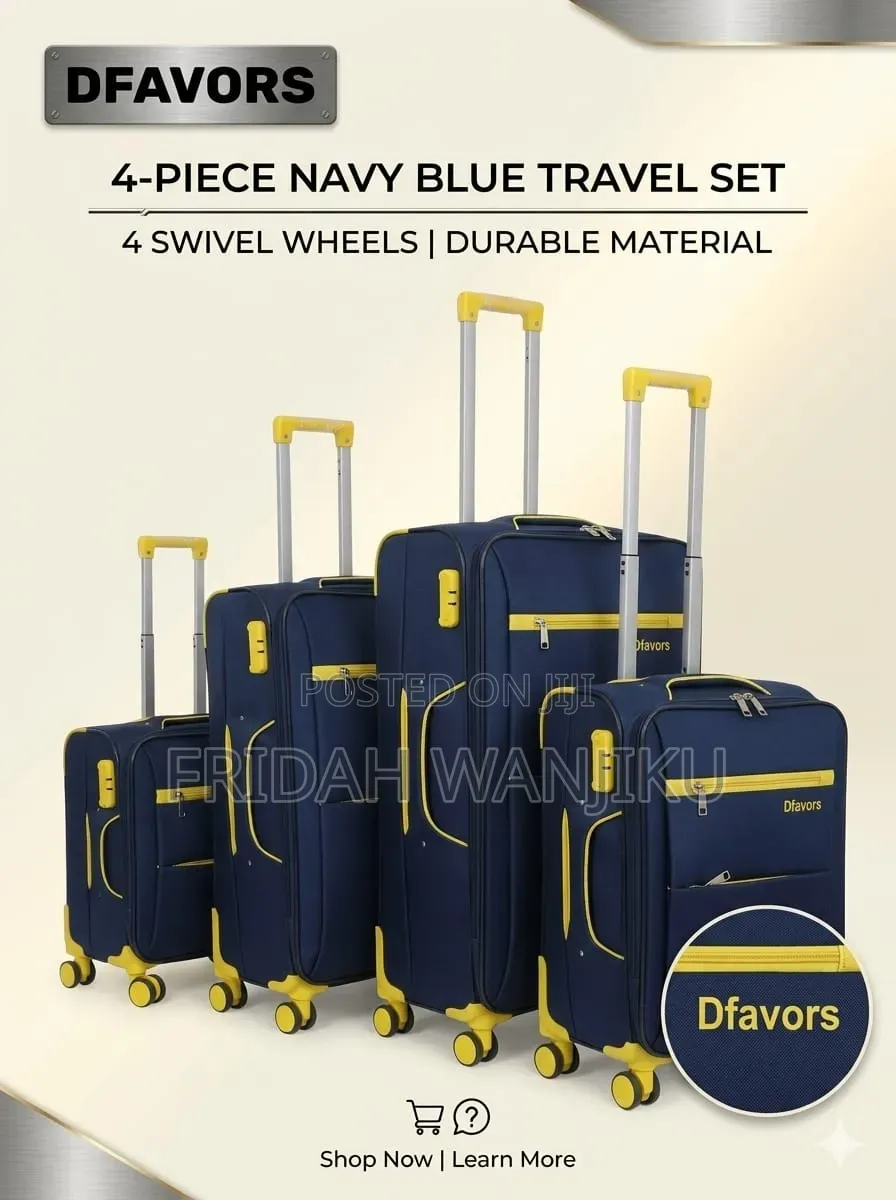 4 in 1 Fabric Suitcases
