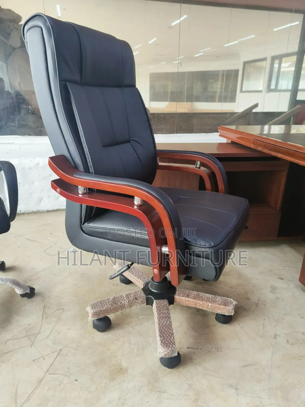 Black Leather Executive Office Chair