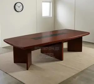Solid Wood Executive Conference Table – Premium Boardroom Furniture