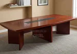 Solid Wood Executive Conference Table – Premium Boardroom Furniture