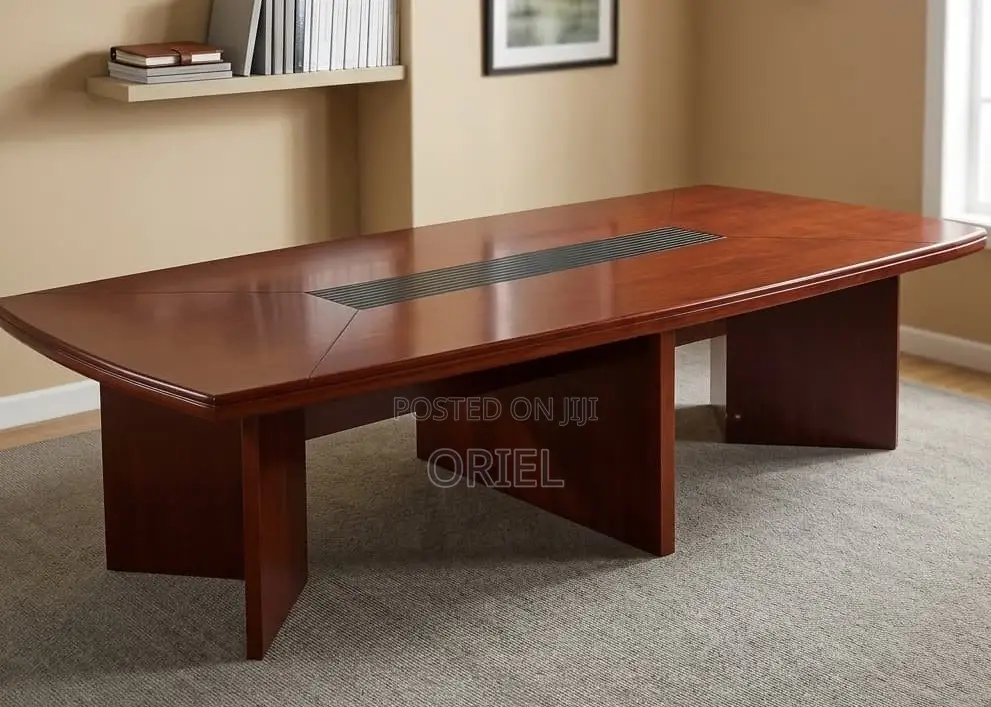 Solid Wood Executive Conference Table – Premium Boardroom Furniture