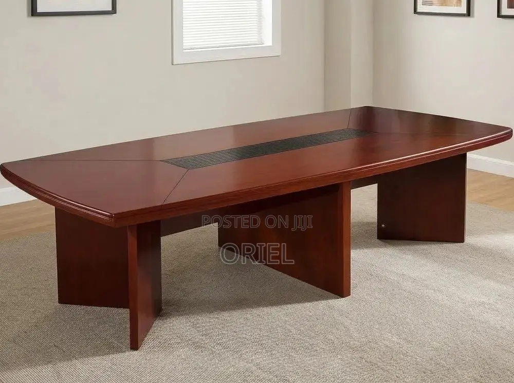 Solid Wood Executive Conference Table – Premium Boardroom Furniture
