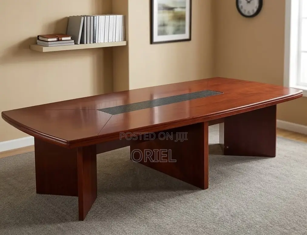 Solid Wood Executive Conference Table – Premium Boardroom Furniture