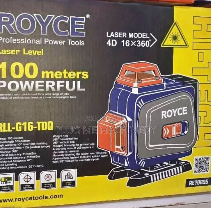 Professional 12 Lines 360• Royce Laser Level 100m Now Available