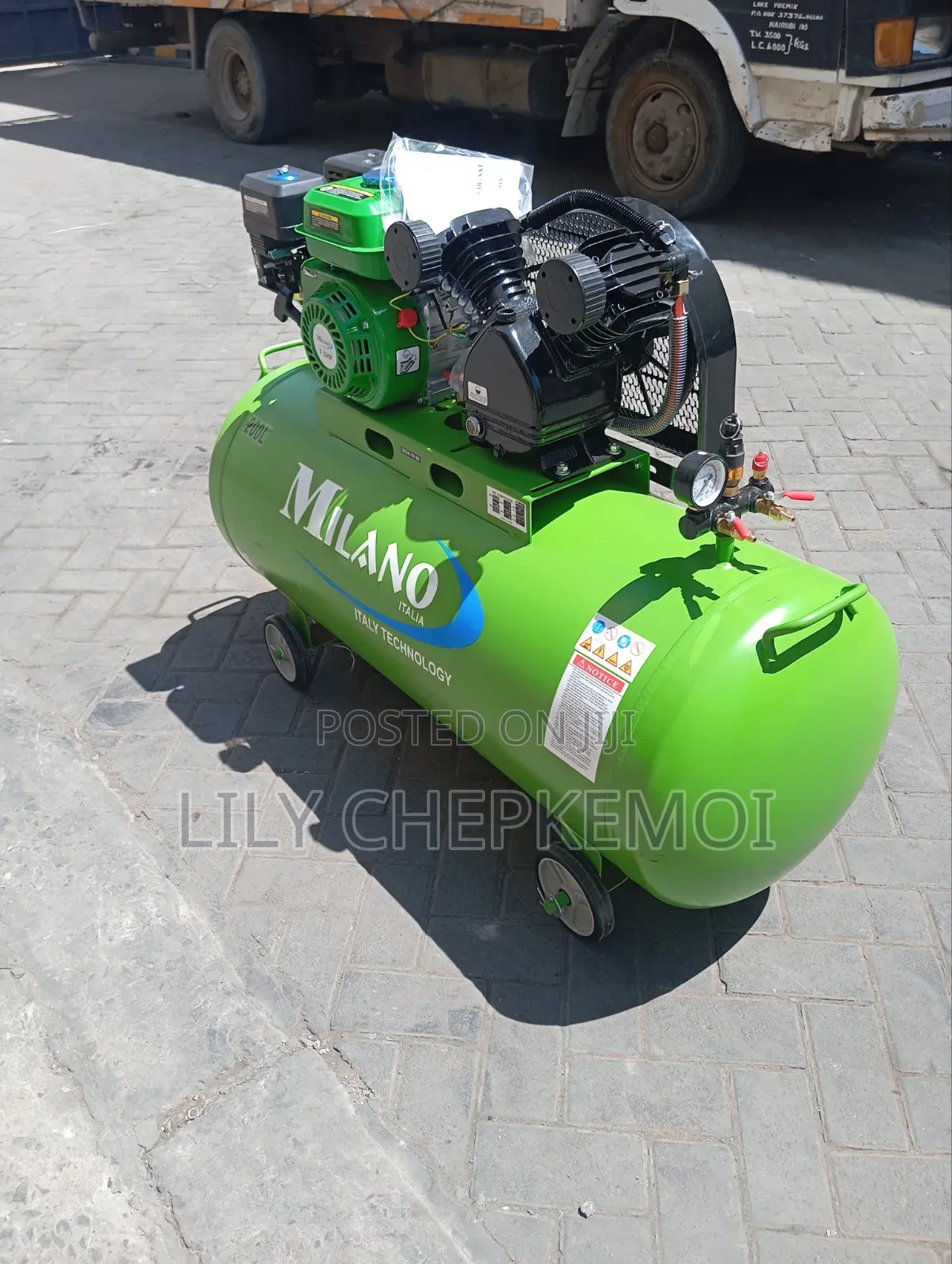 Milano Air Compressor 200ltr Petrol