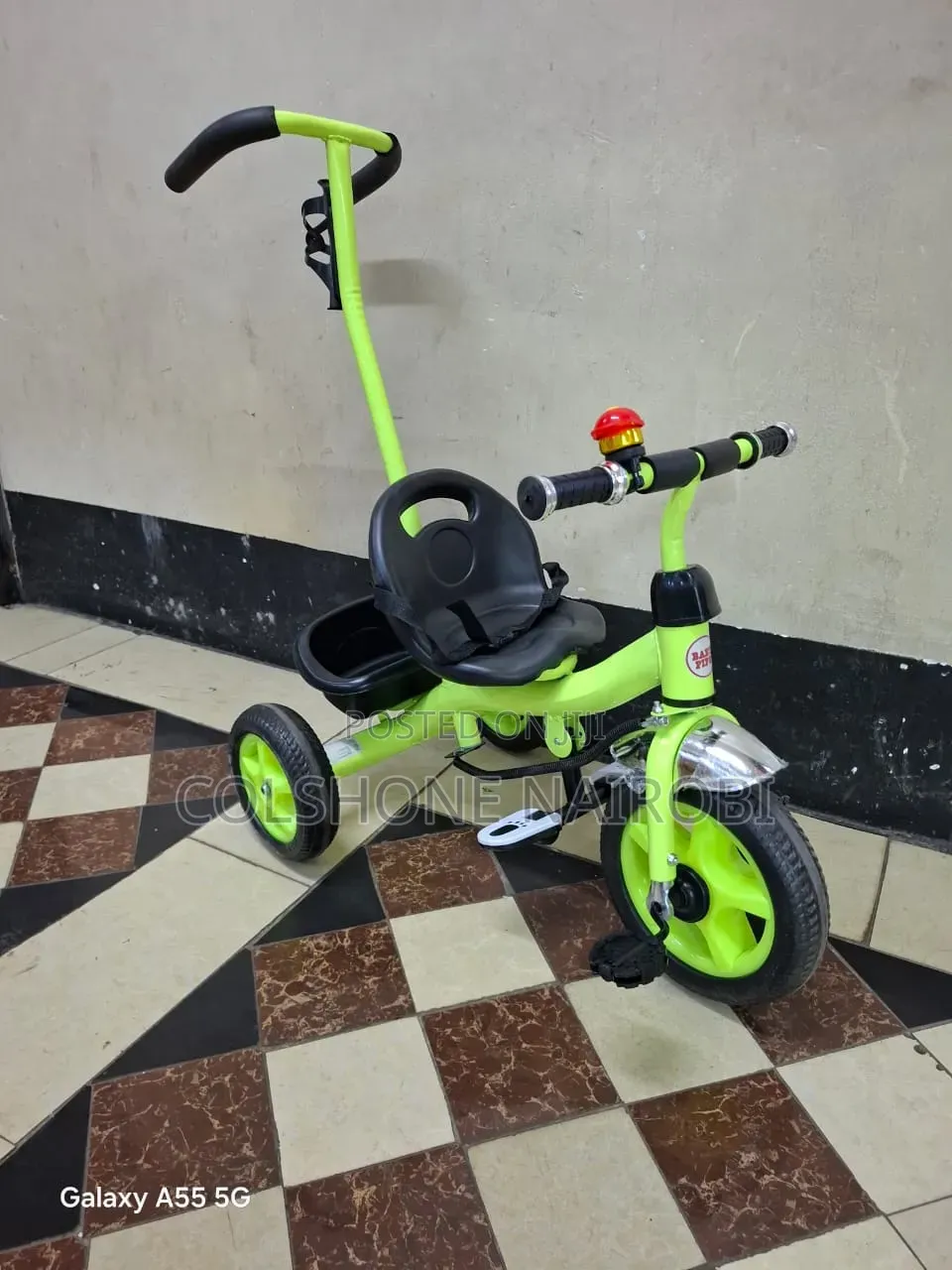 Baby Tricycle With Push Handle