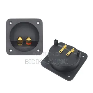 JIALUN 2 Way Square Speaker Terminal Box Gold Plated Copper