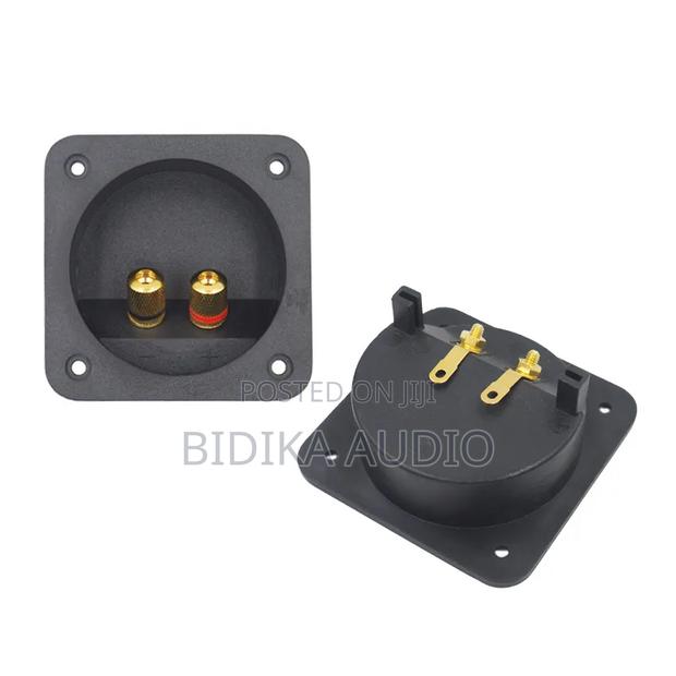 JIALUN 2 Way Square Speaker Terminal Box Gold Plated Copper - main view