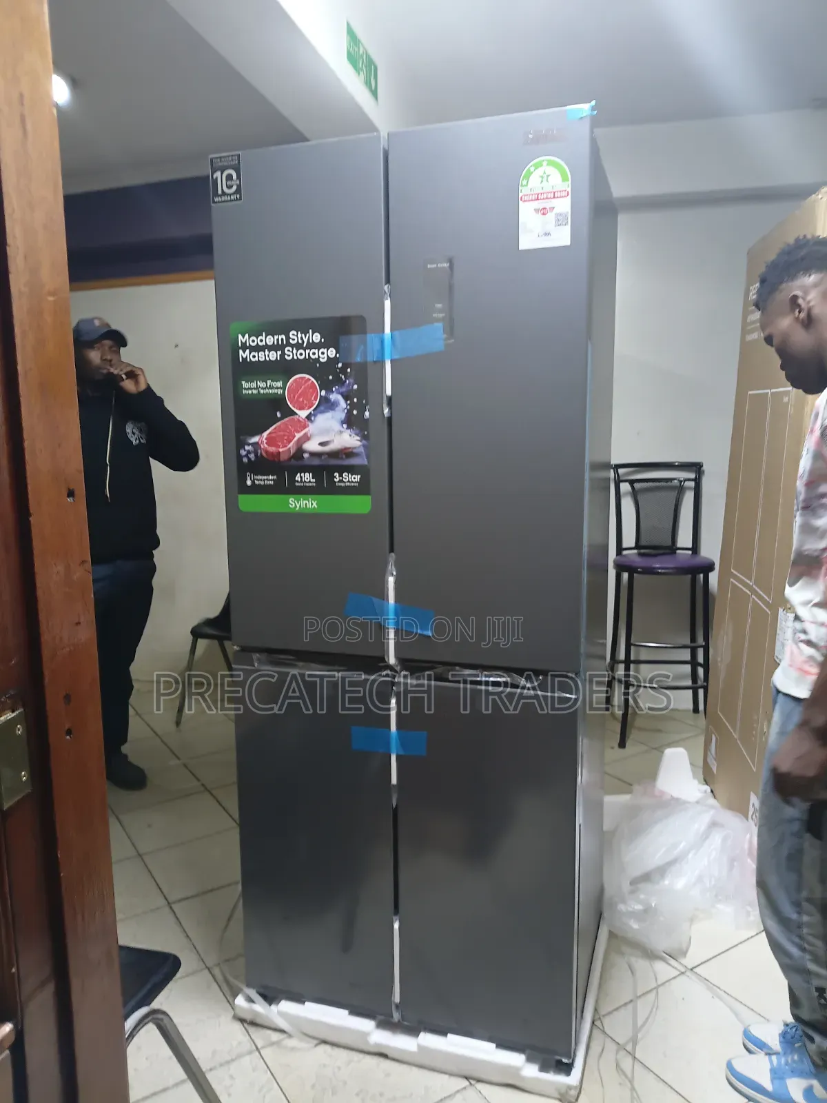 Syinix 421 Litres Premium Glass Fridge – Digital Touch Display