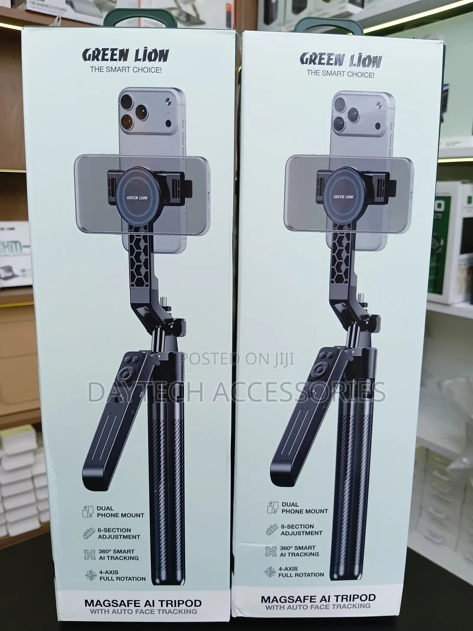 Green Lion MagSafe AI Tripod With Auto Face Tracking (GL-SSK05)