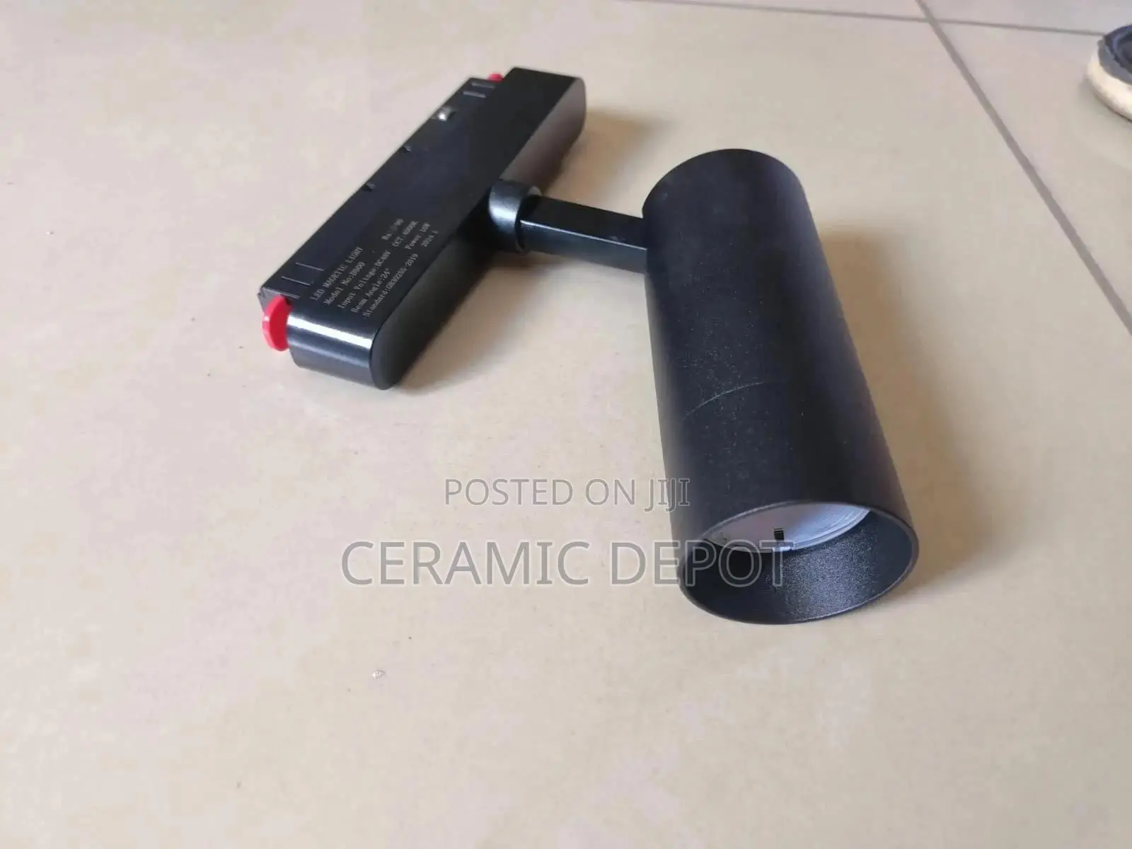 Black Track Light Spotlight -Directional Adjustable Lighting Fixture