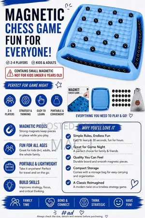 Educational Magnetic Board Game for Children