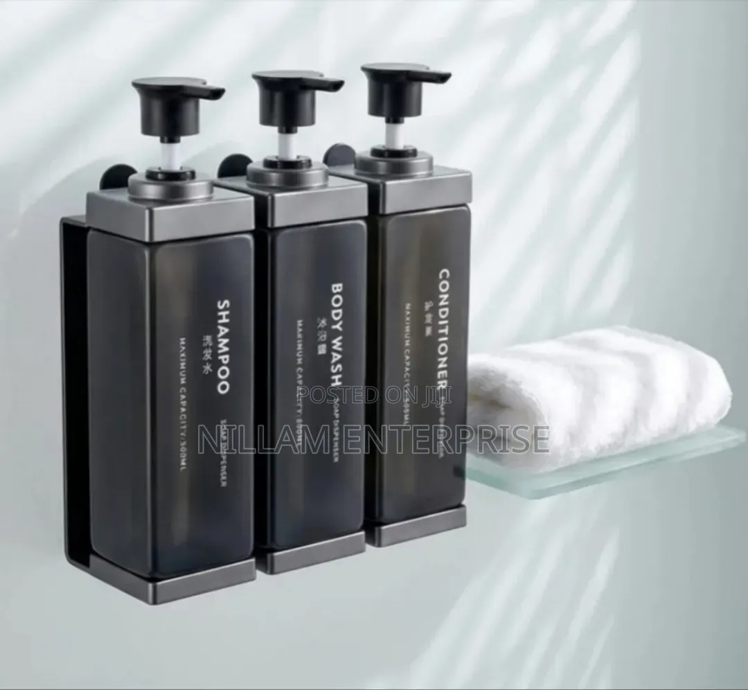 Tripple Wall Mounted Hand Wash,shampoo Dispenser
