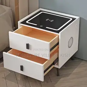 Modern Two -Tone Bedside Cabinet