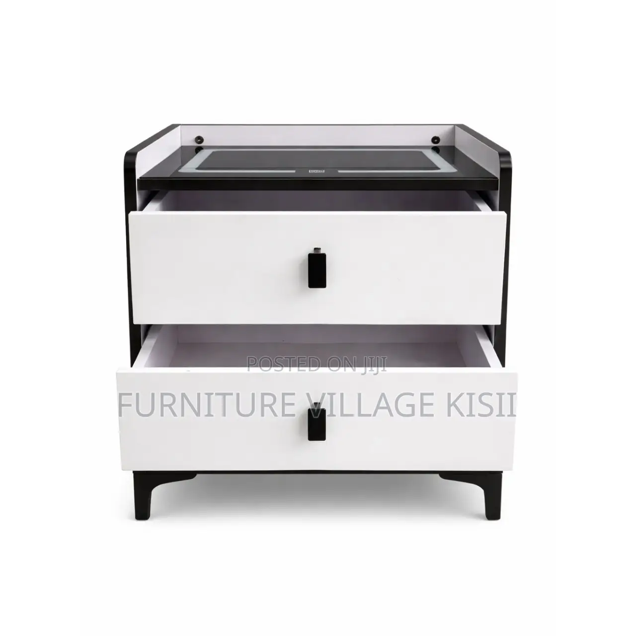 Modern Two -Tone Bedside Cabinet