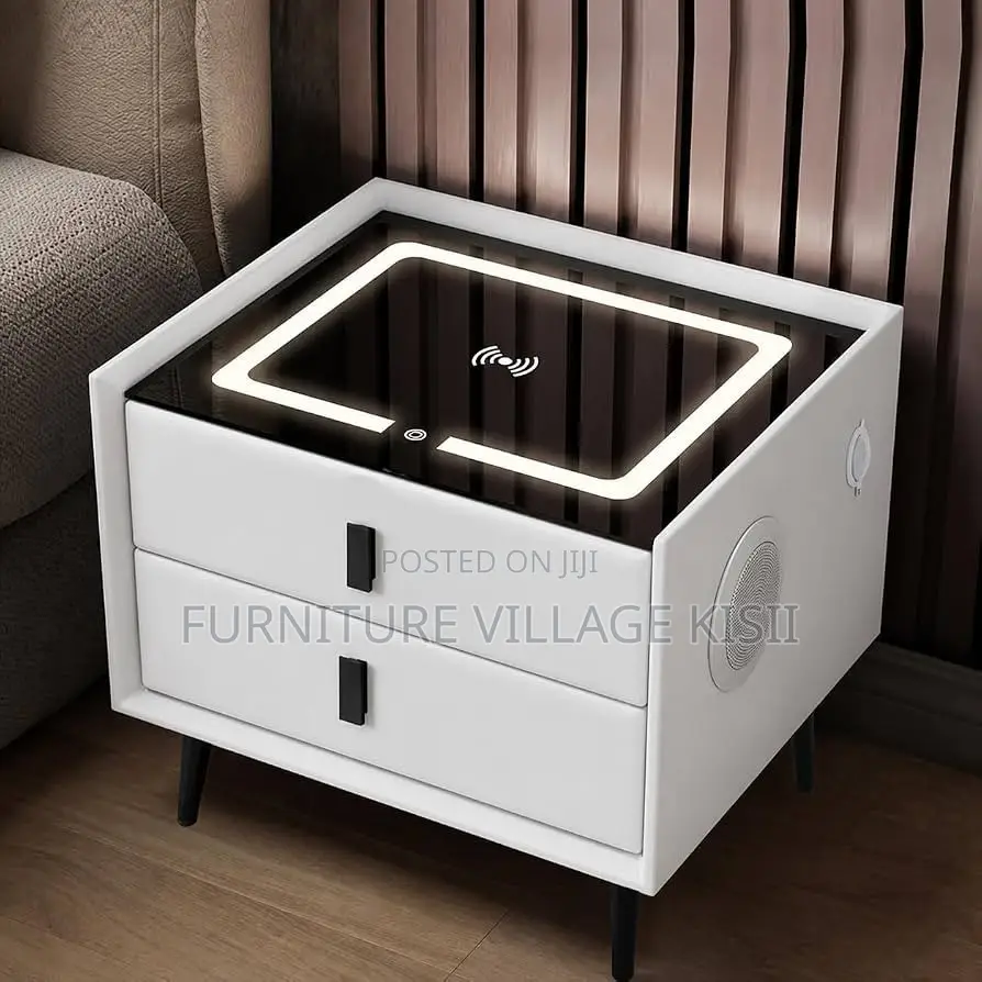 Modern Two -Tone Bedside Cabinet