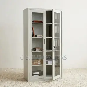 Glass-Door Office Filing Cabinet.