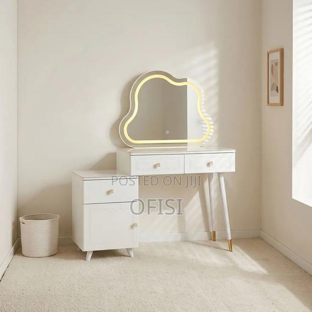Dressing Table; Modern Vanity Table With Mirror - main view