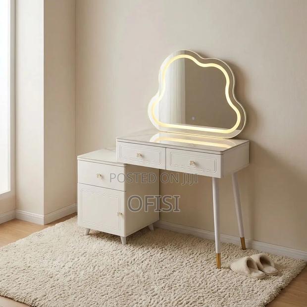 Dressing Table; Modern Vanity Table With Mirror - thumbnail 7