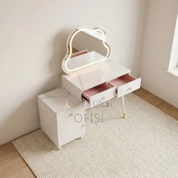 Dressing Table; Modern Vanity Table With Mirror - thumbnail 9