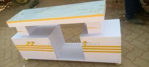 5ft TV Stand With Marble Coating and Light