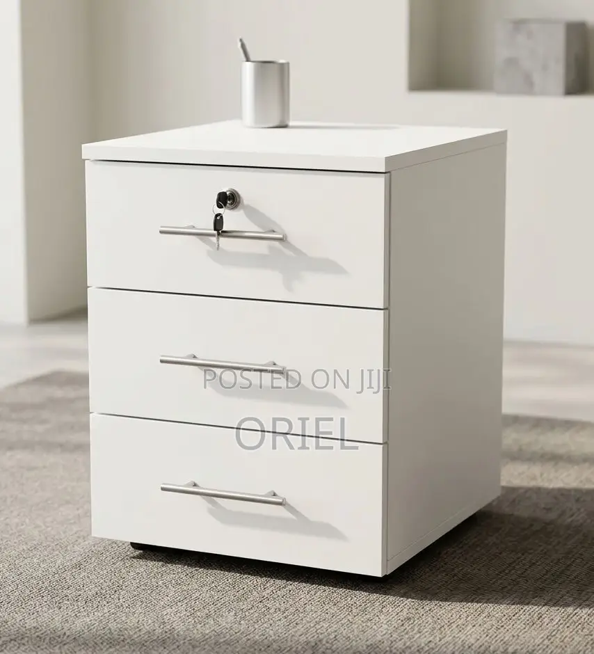 Space-Saving 3-Drawer Office Pedestal – Compact File Storage Unit