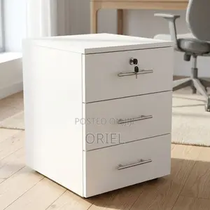 Space-Saving 3-Drawer Office Pedestal – Compact File Storage Unit