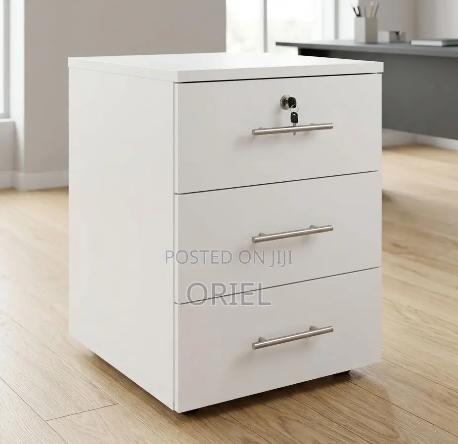 Space-Saving 3-Drawer Office Pedestal – Compact File Storage Unit