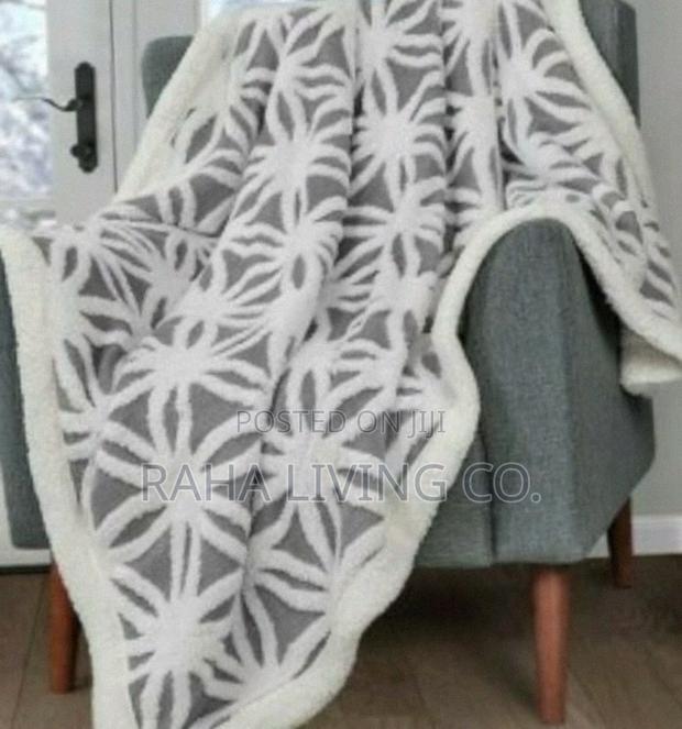 Sherpa Throw Blanket | Patterned | 200x230cm | 3 Colours - main view