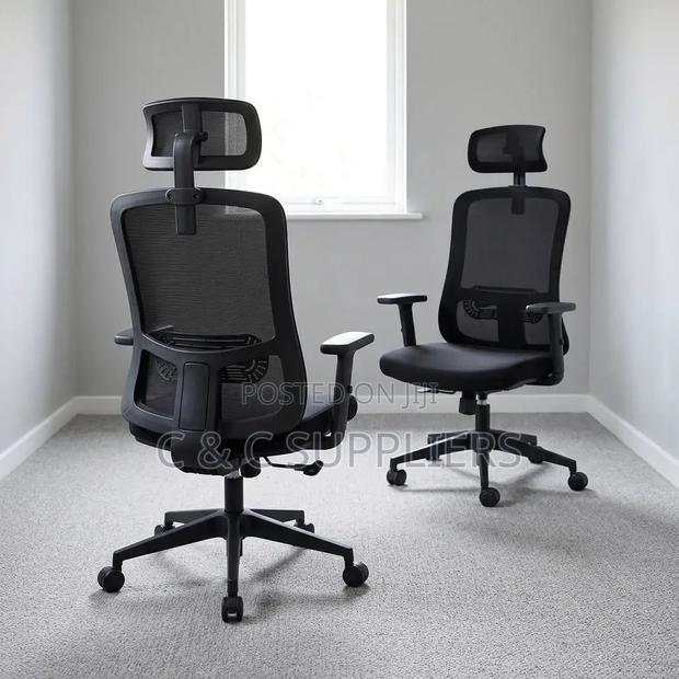 Ergonomic High Back Workstation Seat - thumbnail 3
