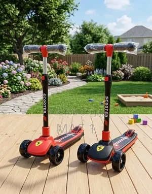 Heavy Duty Kids Scooter – Foldable With Flashing Light-Up Wheels