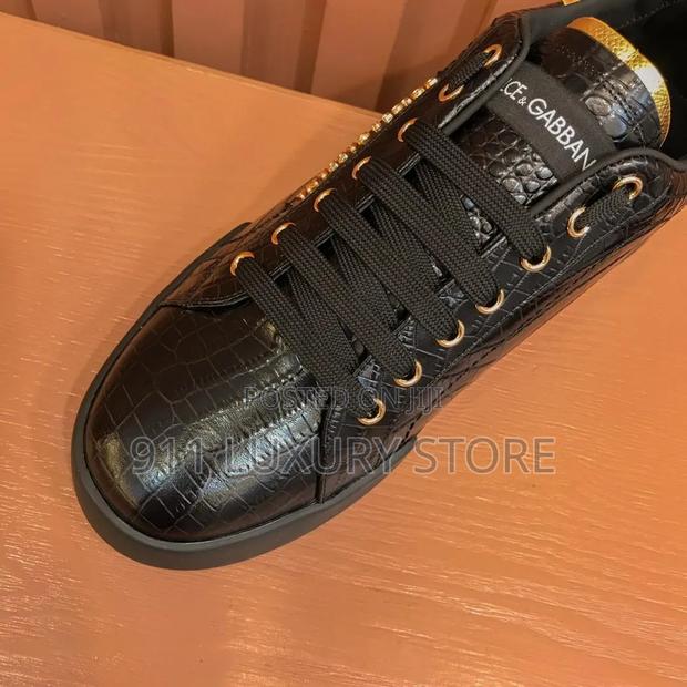 Dolce & Gabbana Crocodile-Pattern Leather Sneaker - thumbnail 4