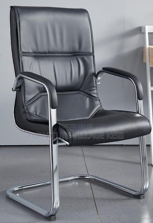 Executive Leather Visitor Waiting Seat - main view