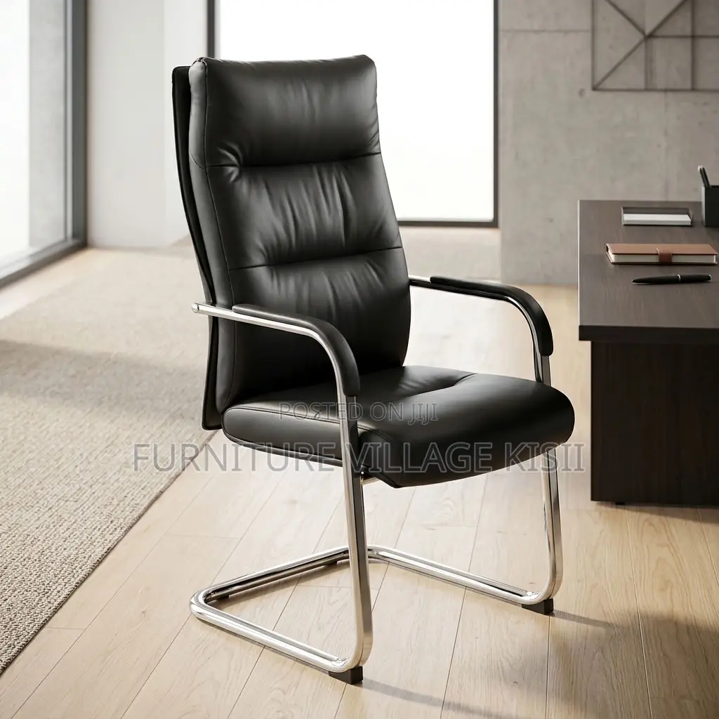 Executive Leather Visitor Waiting Seat