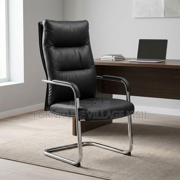 Executive Leather Visitor Waiting Seat - thumbnail 6