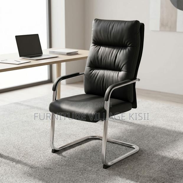 Executive Leather Visitor Waiting Seat - thumbnail 7