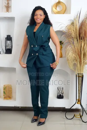 Quality Green Women and Ladies Office Trouser Suit
