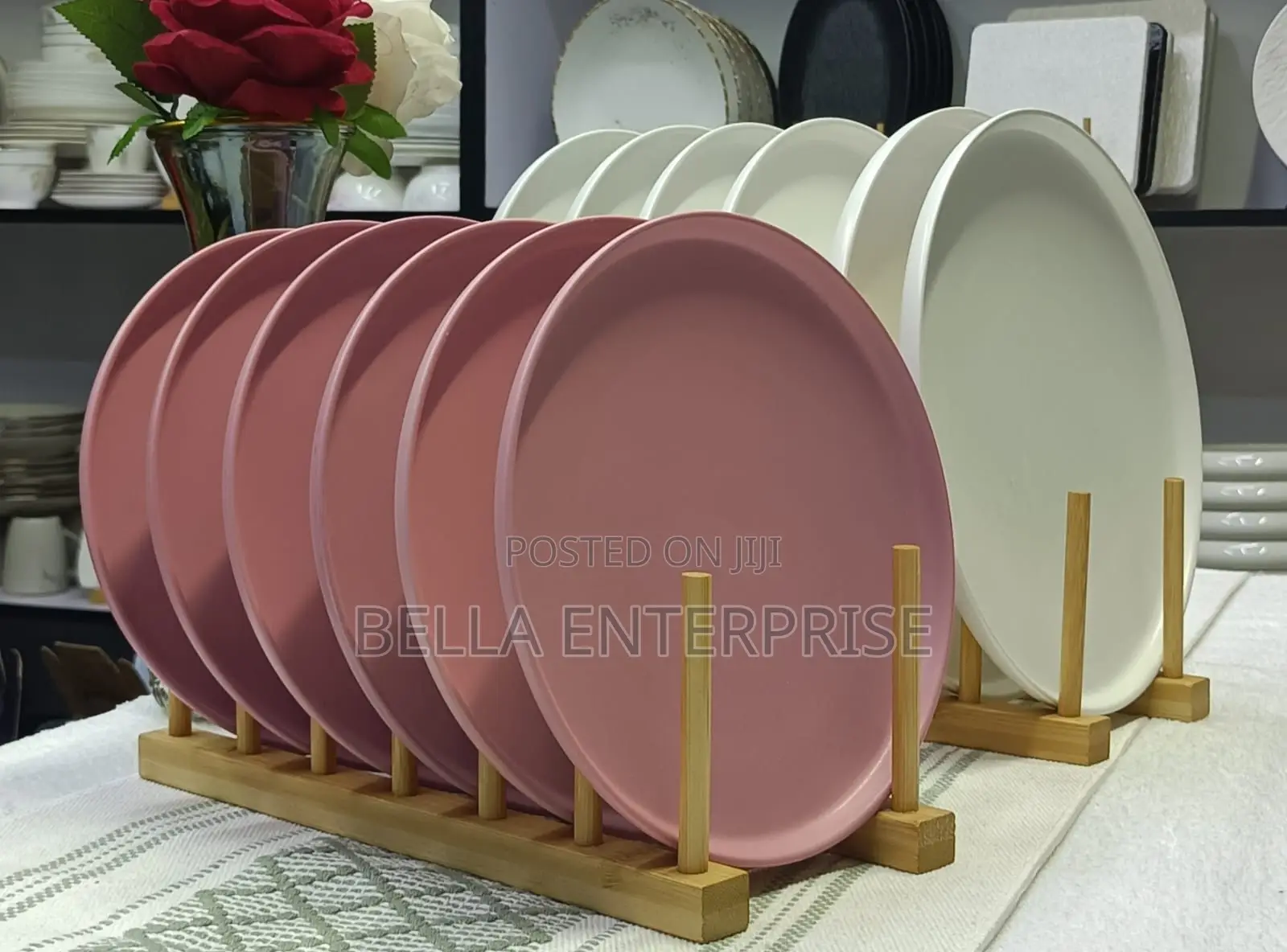 Round Nordic-Style Matte Ceramic Dinner Plates in Small & Large Size