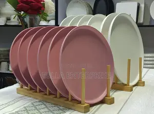 Round Nordic-Style Matte Ceramic Dinner Plates in Small & Large Size