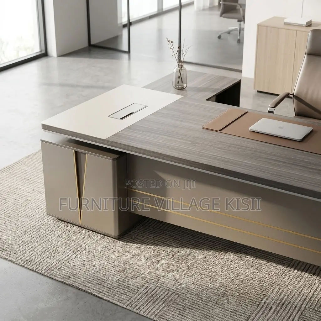 1.6M Executive Office Table With Side Table